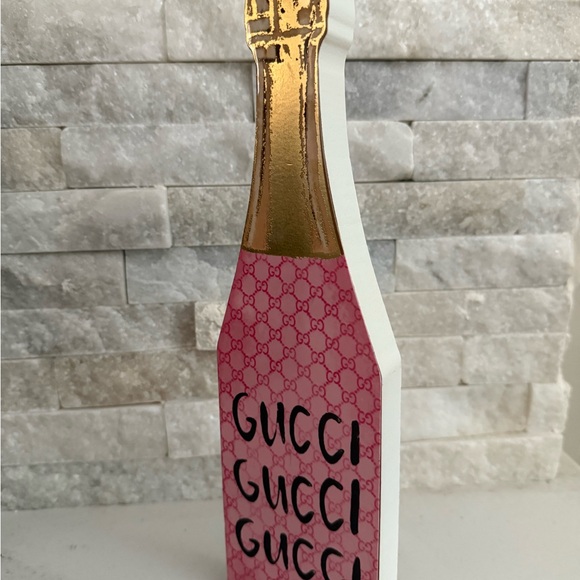 Gucci Pink and Gold Celebration Bottle Decor - Picture 2 of 2